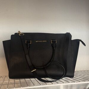 Michael Kors Black Satchel Bag